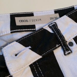 ASOS striped cropped pants
